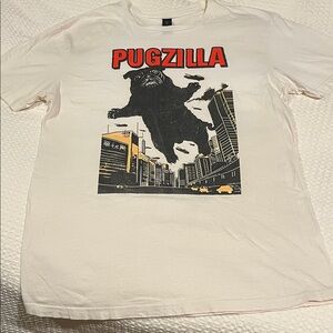 Pugzilla Cream Graphic Tee